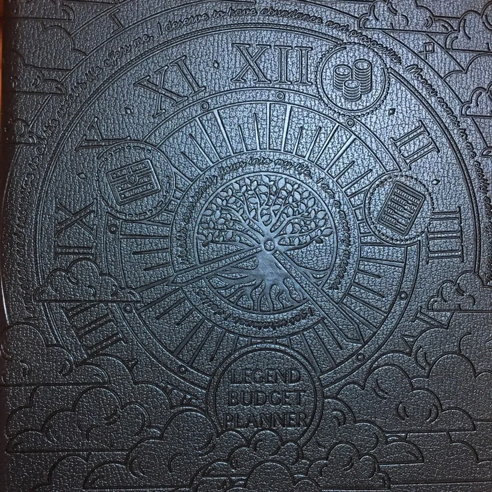 Legend 12 mo budget planner LAST ONE! Blue debossed with stickers Brand New